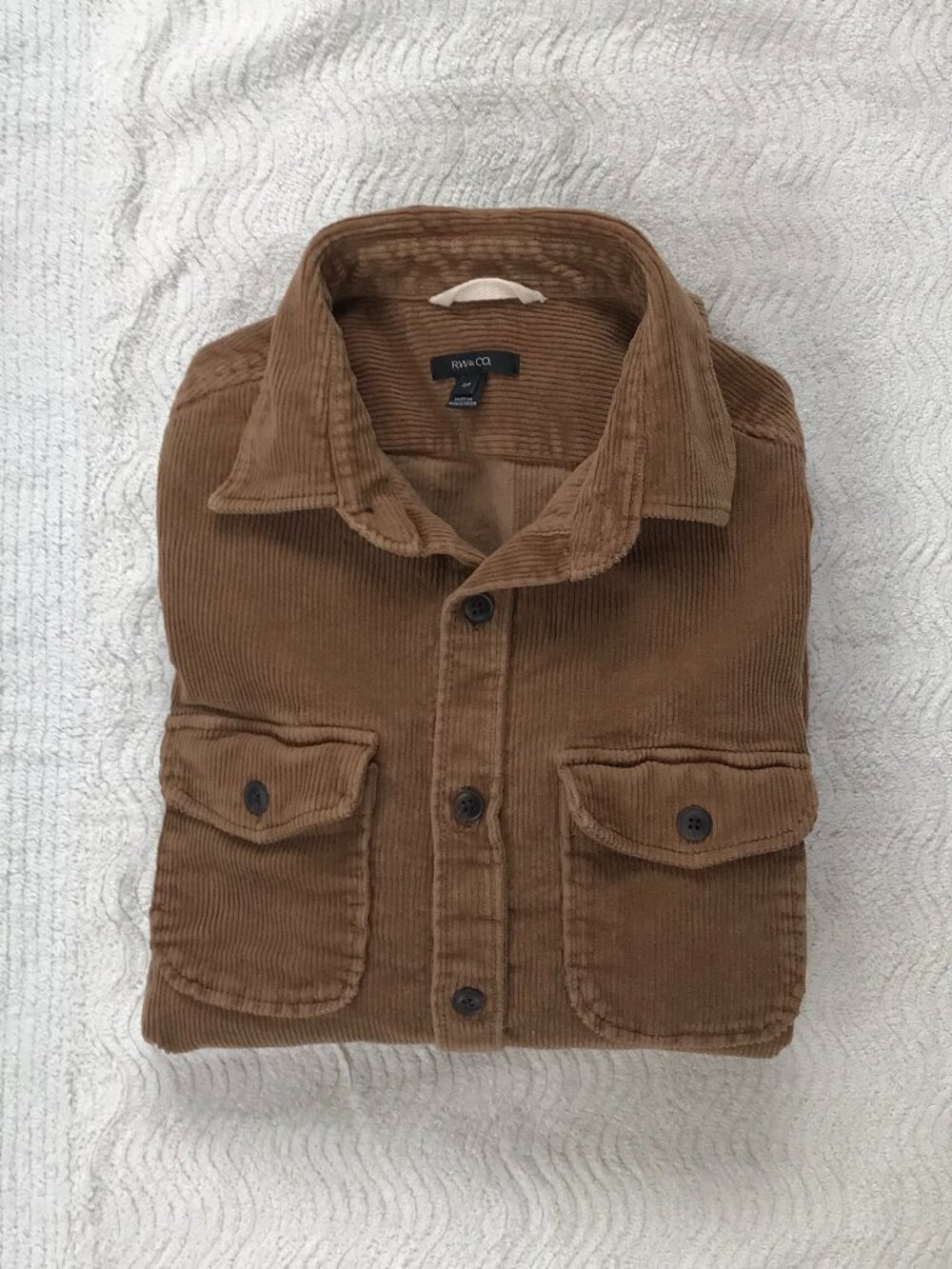 RW&CO. Brown Corduroy Button-Down Shirt